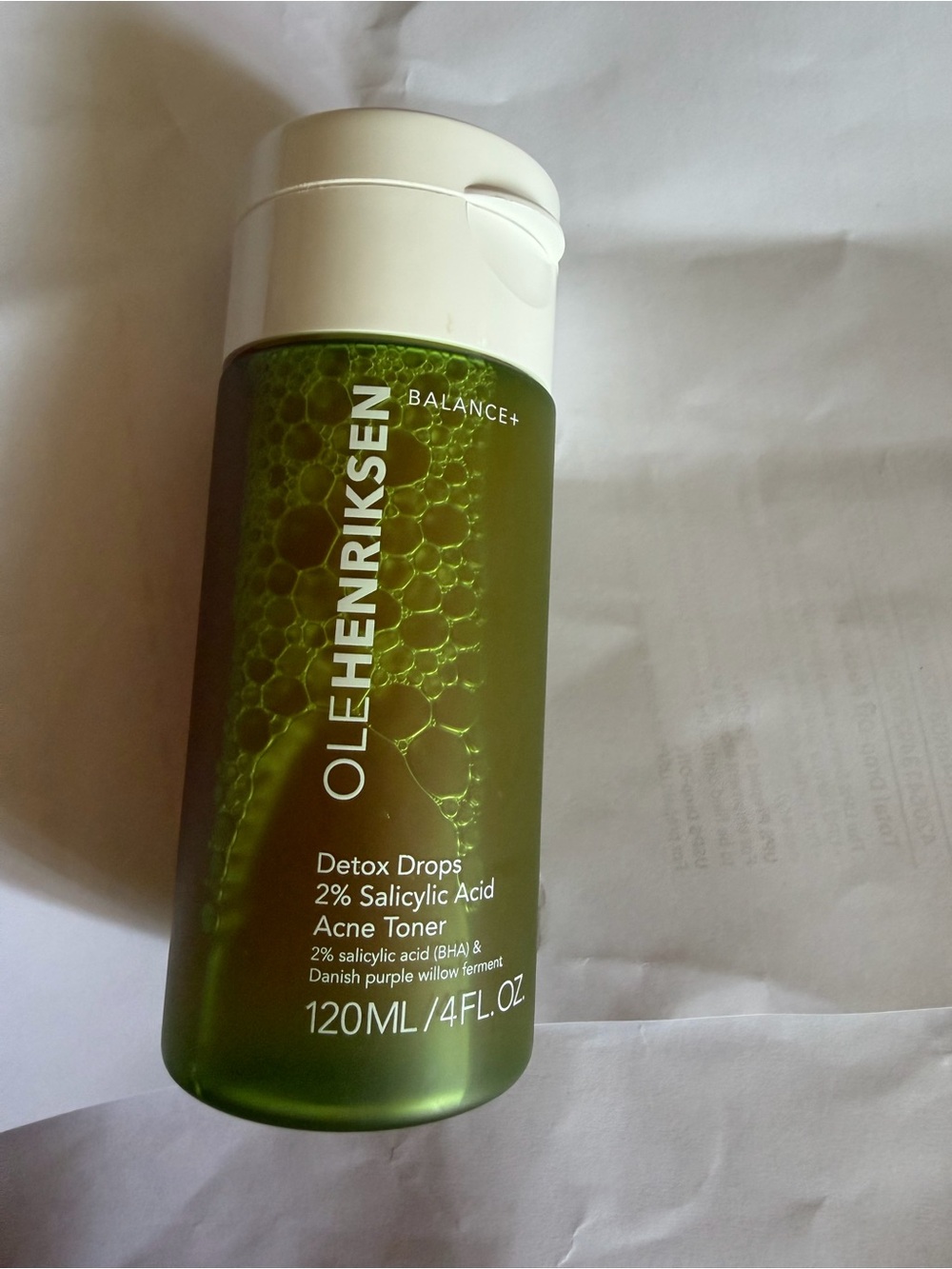 Ole Henriksen Green and White Detox Drops 2% Salicylic Acid Acne Toner